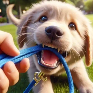 Read more about the article Puppy Biting Leash: Effective Techniques to Stop This Behavior
