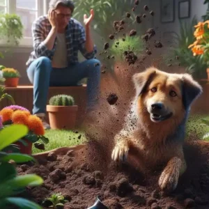 Read more about the article how to stop a dog from digging up plants: Easy Solutions