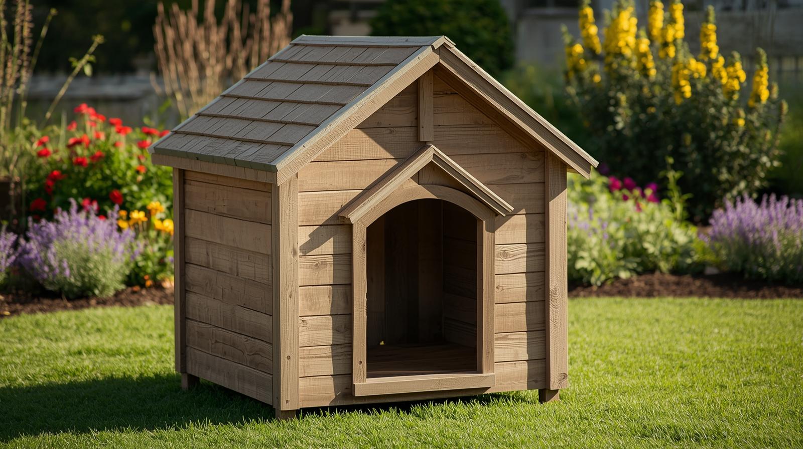 rustic-farmhouse-dog-house-outdoor-idea-for-all-dog-breeds