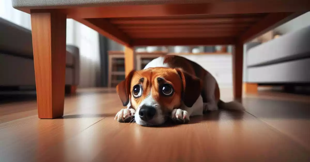 Signs-of-dog-anxiety-chewing-furniture