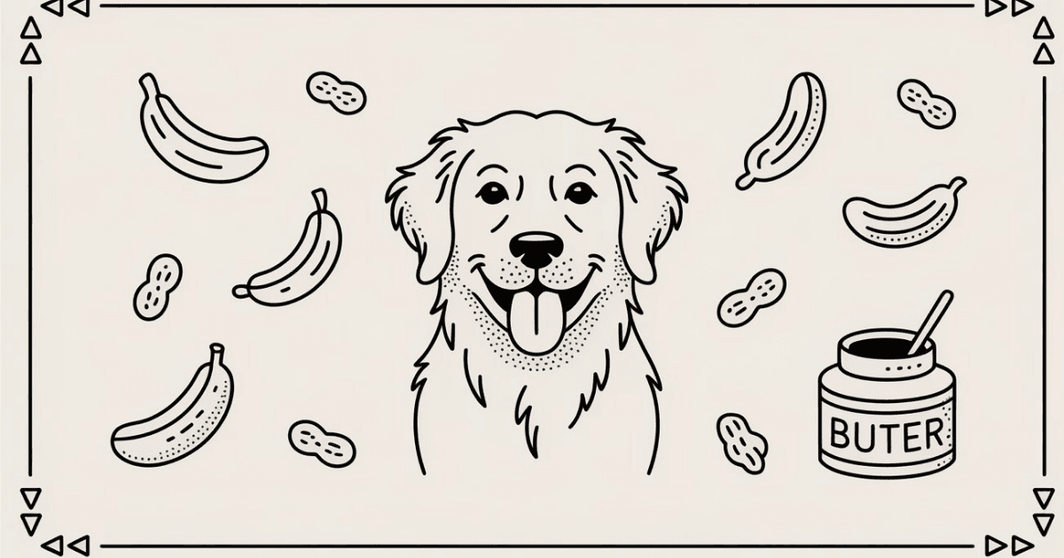 banana-peanut-butter-dog-treat-dough-being-rolled-out-with-bone-shaped-cookie-cutters