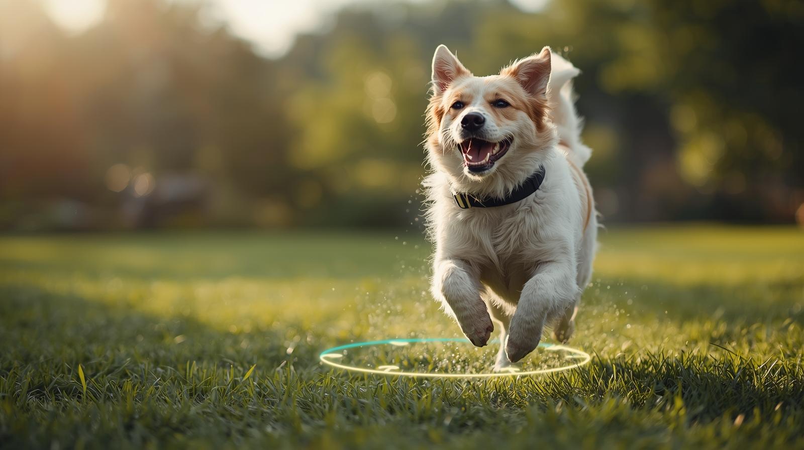 dog-running-gps-virtual-fence-boundary-outdoor