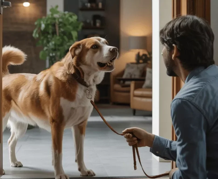 dog-growling-at-guests-behavior-problem-training-solution-home-visit-scenario