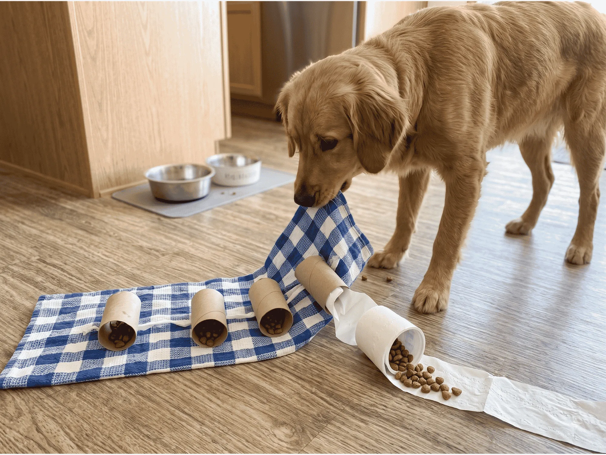 toilet-paper-roll-snake-towel-treat-dog-enrichment