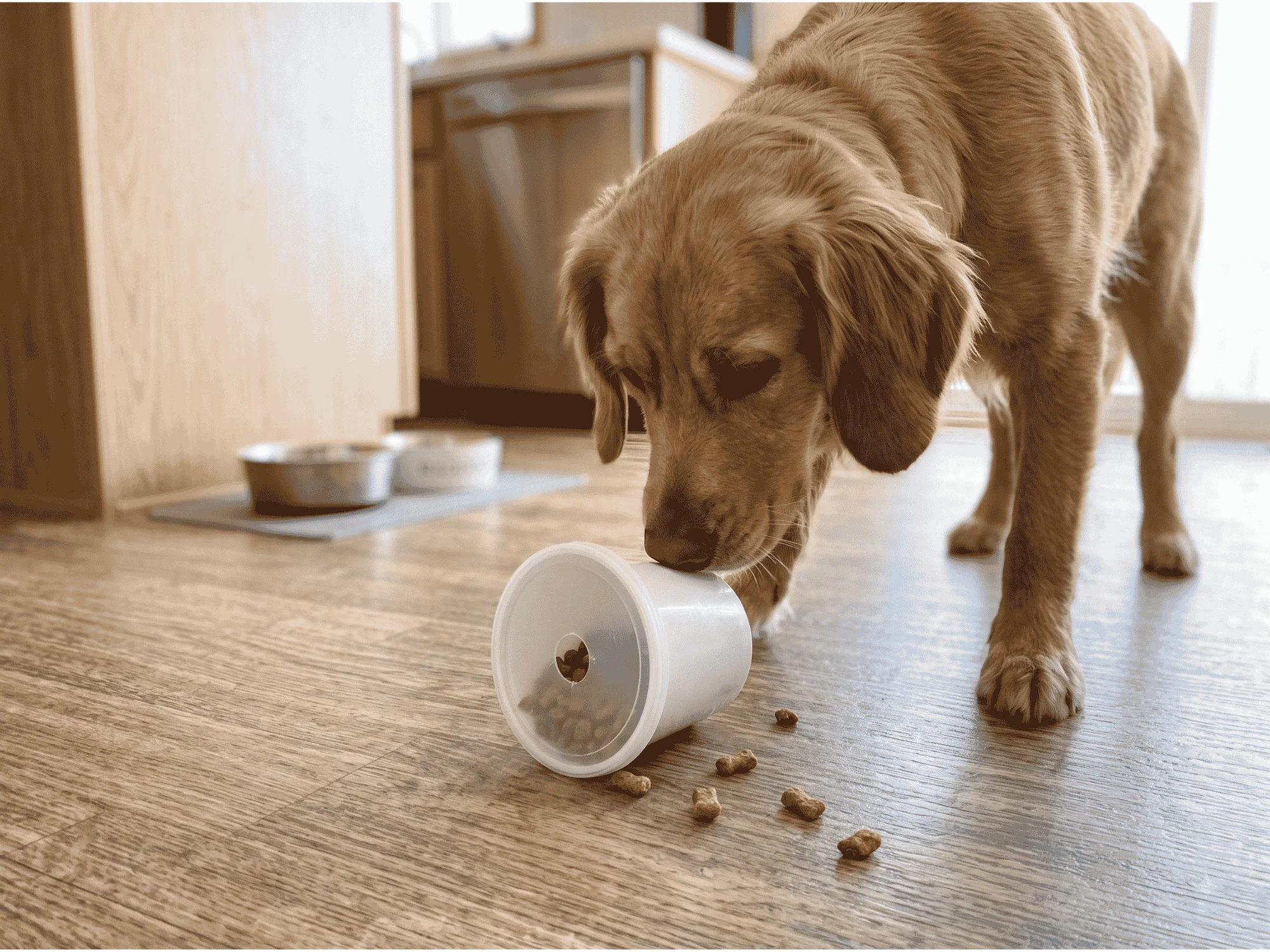 yogurt-cup-slow-treat-dispenser-diy-dog-toy